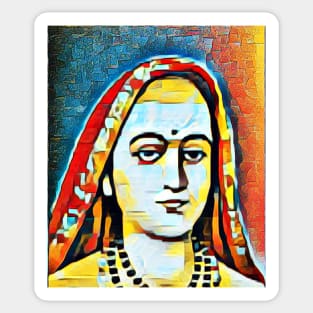 Adi Shankara Abstract Portrait | Adi Shankara Artwork 2 Sticker